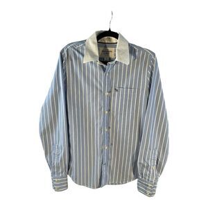 Abercrombie & Fitch Long Sleeve Button Up Men’s Sz S Striped Collared Muscle Fit